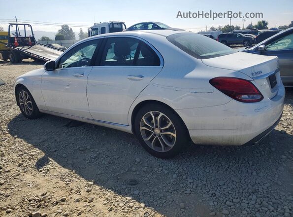 55SWF4JB4GU156729 2016 MERCEDES-BENZ C White Trasero izquierdo