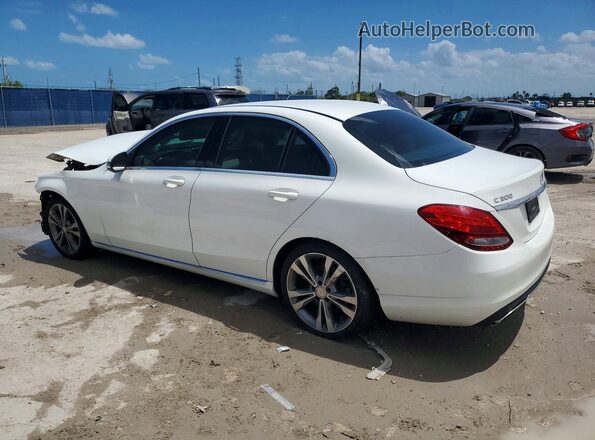55SWF4JB4GU173322 2016 MERCEDES-BENZ C White Задня ліва чверть