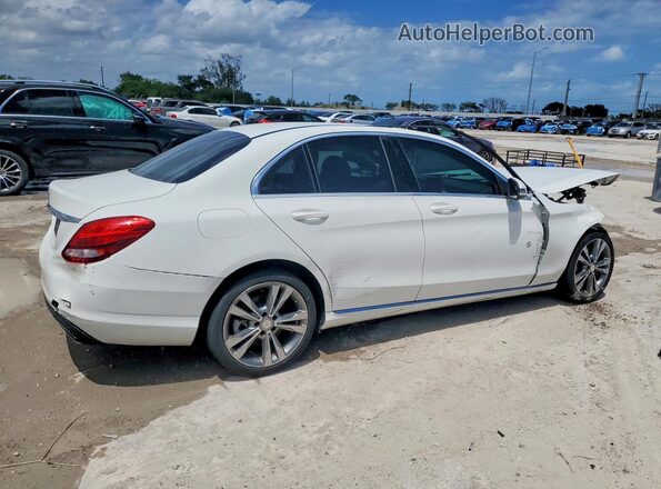 55SWF4JB4GU173322 2016 MERCEDES-BENZ C White Задня права чверть