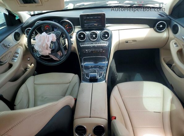 55SWF4JB4GU173322 2016 MERCEDES-BENZ C White Вид панелі приладів