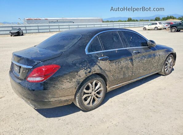 55SWF4JB4HU194155 2017 MERCEDES-BENZ C Черный Задняя правая четверть