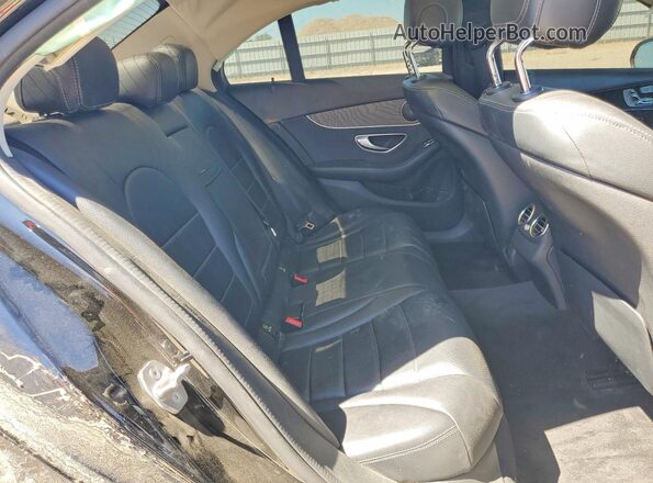 55SWF4JB4HU194155 2017 MERCEDES-BENZ C Черный Вид задних сидений