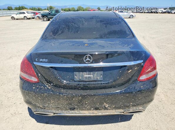 55SWF4JB4HU194155 2017 MERCEDES-BENZ C Черный Вид сзади