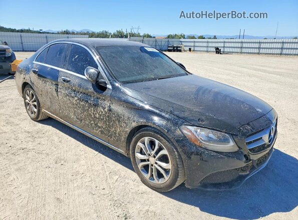 55SWF4JB4HU194155 2017 MERCEDES-BENZ C Черный Передняя правая четверть