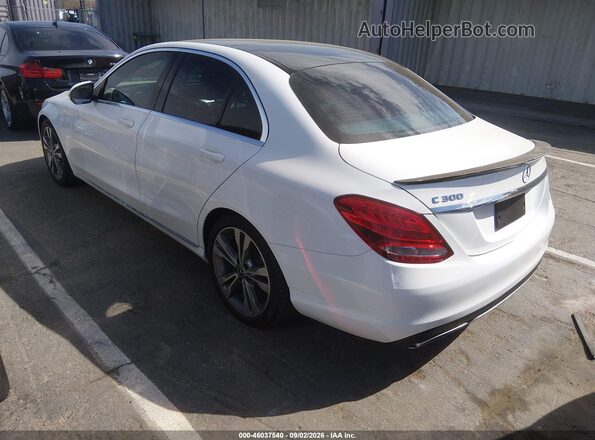 55SWF4JB4HU214419 2017 MERCEDES-BENZ C-CLASS White Հետևի ձախ