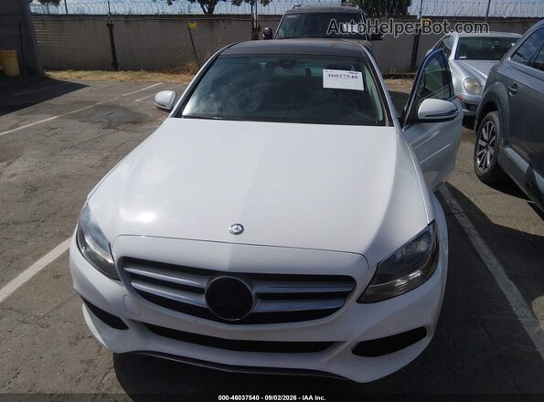 55SWF4JB4HU214419 2017 MERCEDES-BENZ C-CLASS White Դիմացի տեսք