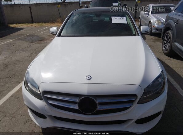 55SWF4JB4HU214419 2017 MERCEDES-BENZ C-CLASS White Սարքավորումների վահանակի տեսք