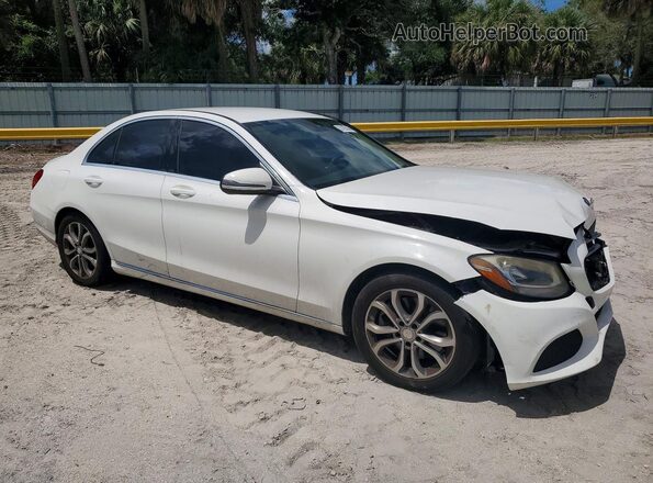 55SWF4JB6GU123182 2016 MERCEDES-BENZ C White წინა მარჯვენა