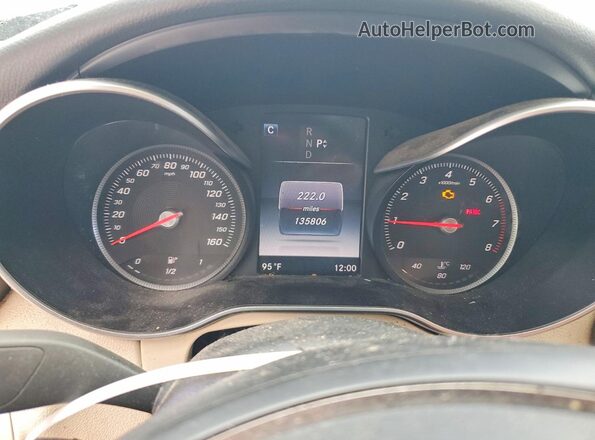 55SWF4JB6GU123182 2016 MERCEDES-BENZ C White ხელსაწყოთა პანელის ხედი