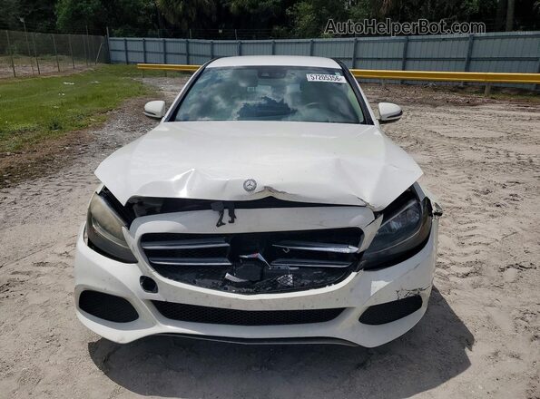 55SWF4JB6GU123182 2016 MERCEDES-BENZ C White წინა ხედი