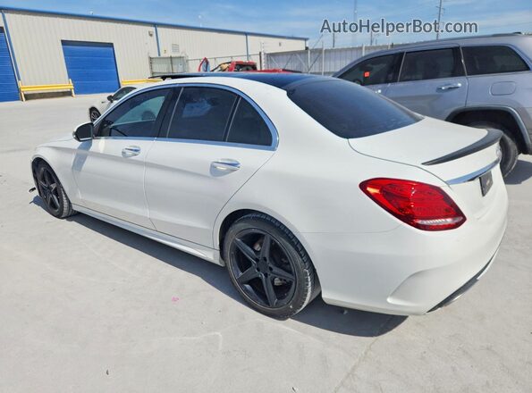 55SWF4JB6GU132397 2016 MERCEDES-BENZ C White Задня ліва чверть