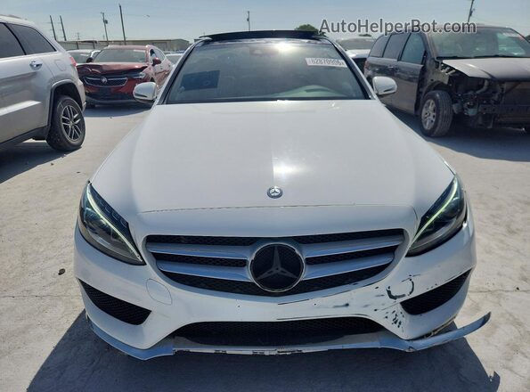 55SWF4JB6GU132397 2016 MERCEDES-BENZ C White Вид спереду