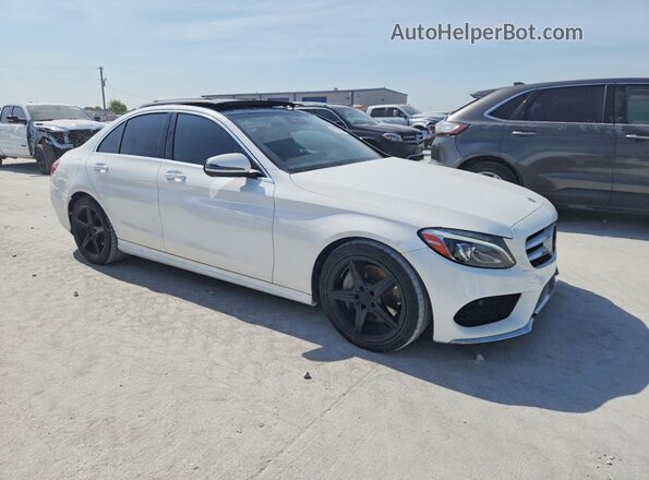 55SWF4JB6GU132397 2016 MERCEDES-BENZ C White Передня права чверть