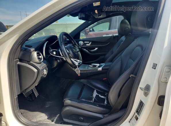 55SWF4JB6GU132397 2016 MERCEDES-BENZ C White Вид салону спереду