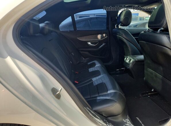 55SWF4JB6GU132397 2016 MERCEDES-BENZ C White Вид задніх сидінь