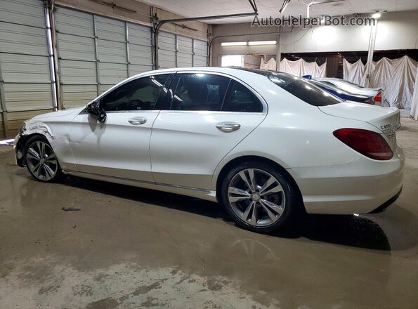 55SWF4JB6GU155226 2016 MERCEDES-BENZ C White Tył lewy