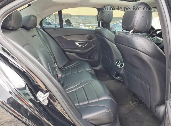 55SWF4JB7HU183473 2017 MERCEDES-BENZ C Black Հետևի նստատեղերի տեսք