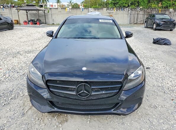 55SWF4JB7HU183473 2017 MERCEDES-BENZ C Black Դիմացի տեսք