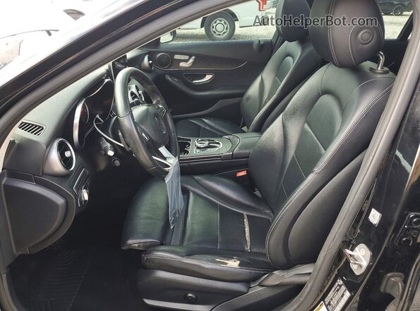 55SWF4JB7HU183473 2017 MERCEDES-BENZ C Black Սալոնի դիմացի տեսք