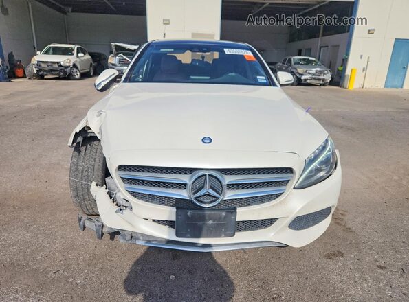 55SWF4JB7HU196370 2017 MERCEDES-BENZ C White Вид спереду