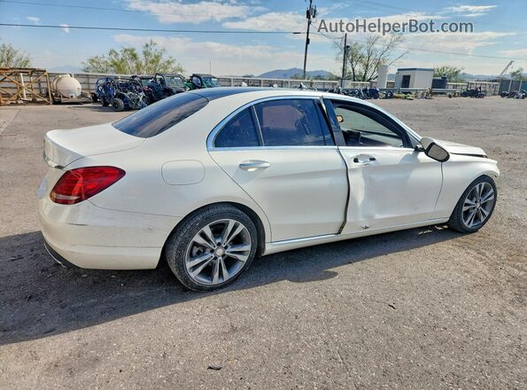 55SWF4JB7HU196370 2017 MERCEDES-BENZ C White Задня права чверть