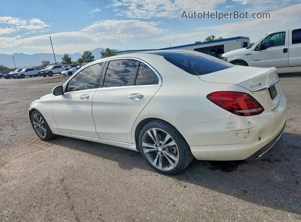 55SWF4JB7HU196370 2017 MERCEDES-BENZ C White Задня ліва чверть
