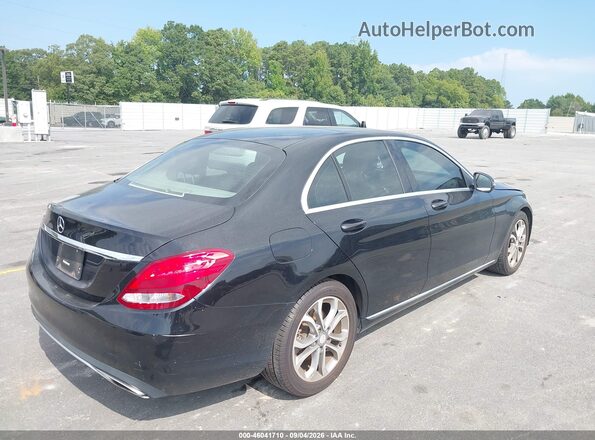 55SWF4JB7HU198331 2017 MERCEDES-BENZ C-CLASS Black Задня права чверть