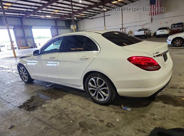 55SWF4JB7HU217816 2017 MERCEDES-BENZ C White Tył lewy