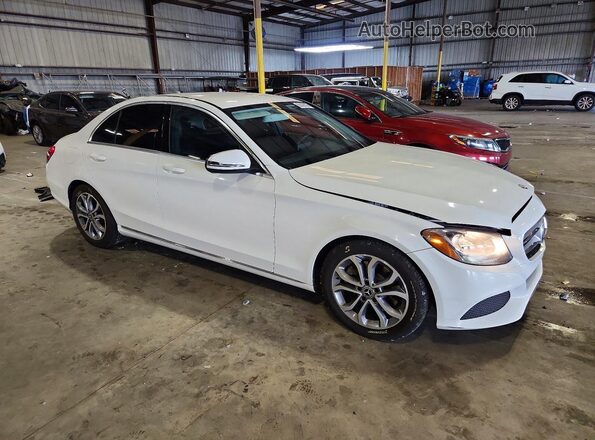55SWF4JB7HU217816 2017 MERCEDES-BENZ C White Przód prawy