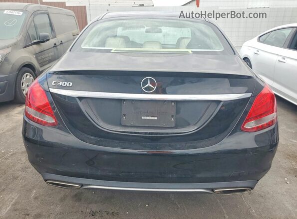 55SWF4JB7JU258436 2018 MERCEDES-BENZ C Black Vista trasera