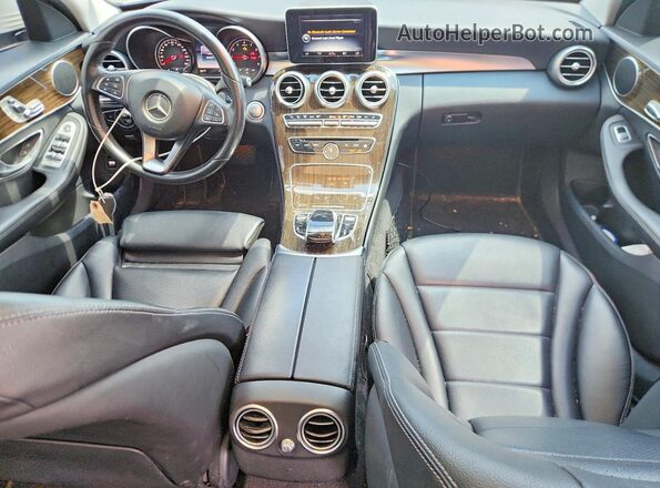 55SWF4JB8GU156913 2016 MERCEDES-BENZ C White Вид панелі приладів