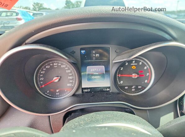 55SWF4JB8GU156913 2016 MERCEDES-BENZ C White Вид щитка приладів