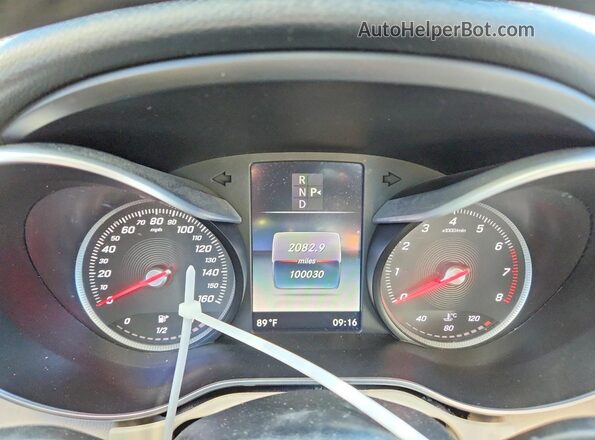 55SWF4JB8HU204895 2017 MERCEDES-BENZ C White Instrument cluster view