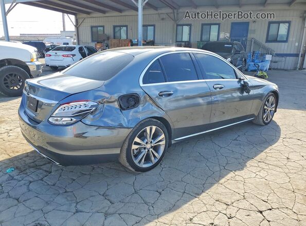 55SWF4JB8HU205478 2017 MERCEDES-BENZ C Gray Trasero derecho