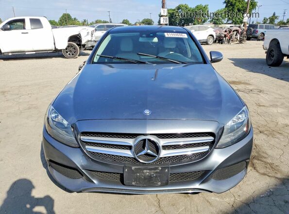 55SWF4JB8HU205478 2017 MERCEDES-BENZ C Gray Vista frontal