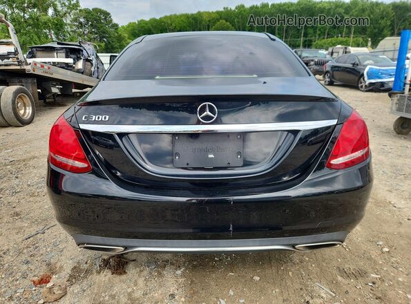 55SWF4JB8HU219736 2017 MERCEDES-BENZ C Black Vista trasera