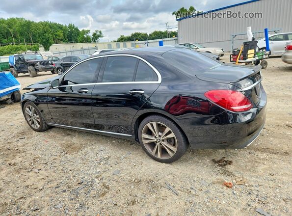 55SWF4JB8HU219736 2017 MERCEDES-BENZ C Black Trasero izquierdo
