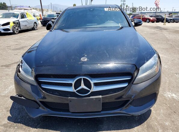 55SWF4JB8JU246005 2018 MERCEDES-BENZ C Черный Вид спереди