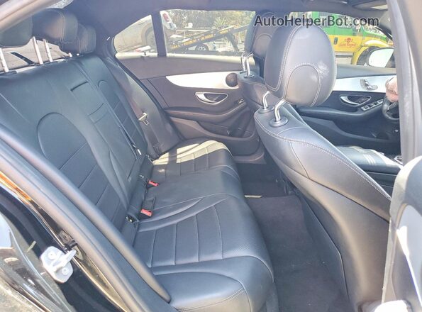 55SWF4JB8JU246005 2018 MERCEDES-BENZ C Черный Вид задних сидений
