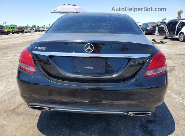 55SWF4JB8JU246005 2018 MERCEDES-BENZ C Черный Вид сзади