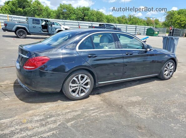 55SWF4JB8JU248935 2018 MERCEDES-BENZ C Black Задня права чверть