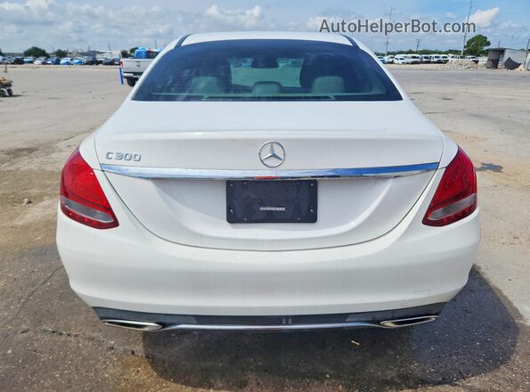 55SWF4JB8JU257893 2018 MERCEDES-BENZ C Белый Вид сзади