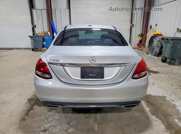 55SWF4JB9GU113505 2016 MERCEDES-BENZ C Silver Вид ззаду