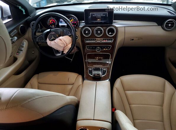 55SWF4JB9GU113505 2016 MERCEDES-BENZ C Silver Вид панелі приладів