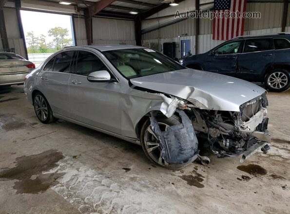 55SWF4JB9GU113505 2016 MERCEDES-BENZ C Silver Передня права чверть