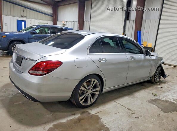 55SWF4JB9GU113505 2016 MERCEDES-BENZ C Silver Задня права чверть