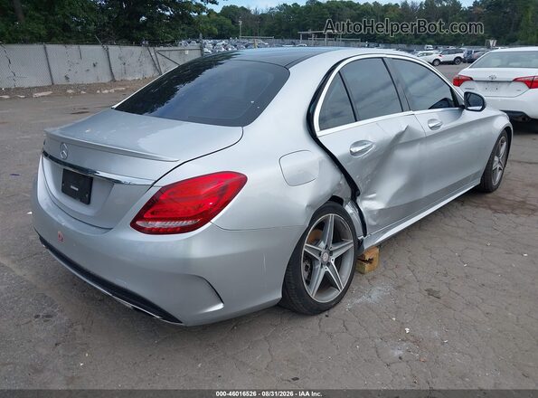 55SWF4JB9GU173364 2016 MERCEDES-BENZ C-CLASS Silver Հետևի աջ