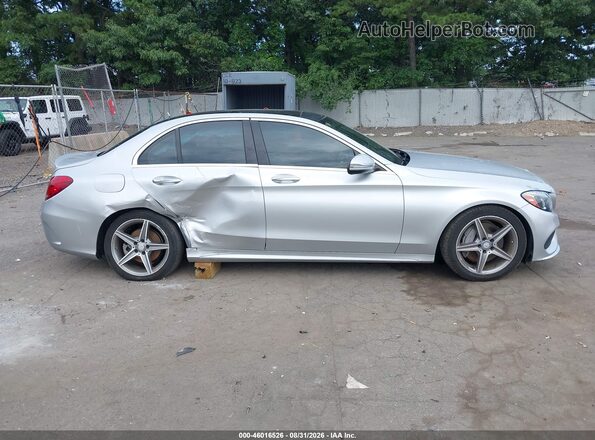 55SWF4JB9GU173364 2016 MERCEDES-BENZ C-CLASS Silver Սալոնի հետևի տեսք