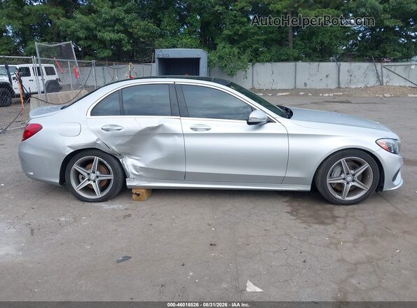 55SWF4JB9GU173364 2016 MERCEDES-BENZ C-CLASS Silver Դիմացի տեսք