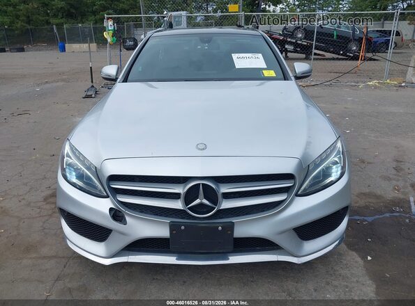 55SWF4JB9GU173364 2016 MERCEDES-BENZ C-CLASS Silver Սարքավորումների վահանակի տեսք